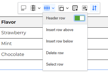 Insert and edit tables - Header row.png