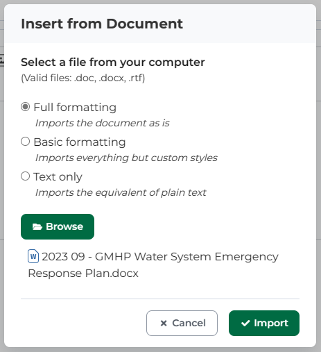 Import a Word document - Format selection.png