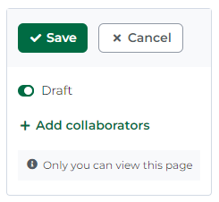 Collaborate on a page - Draft mode on.png