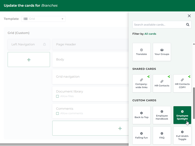 Manage custom cards - Card selector.png